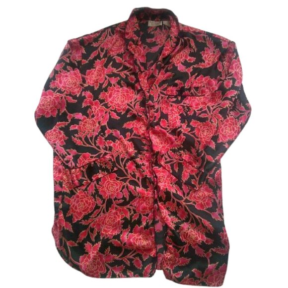 Victorias Secret Gold Label Women's Sleepshirt Medium Floral Print, Vintage - Picture 4 of 6